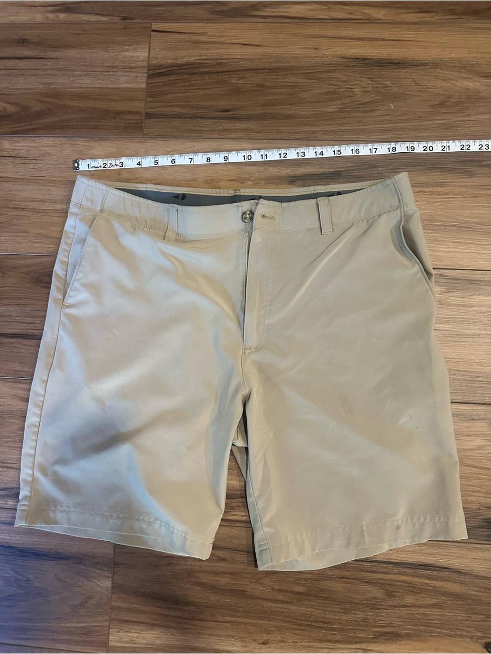 Grand Slam Khaki Flat-Front Men's Shorts
